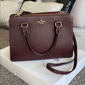 Kate Spade Burgundy Satchel Bag Used-Like New